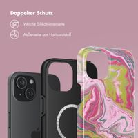 Selencia Vivid Rückabdeckung mit MagSafe Apple iPhone 15 - Marble Pink