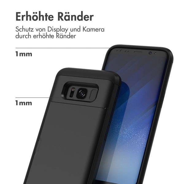 imoshion Backcover mit Kartenfach Samsung Galaxy S8 - Schwarz