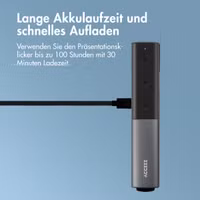 Accezz Präsentations-Klicker - Presenter mit Laserpointer - Schwarz