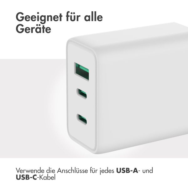 Accezz Power Pro Gan Ultra Fast Wall Charger - 65W - Weiß