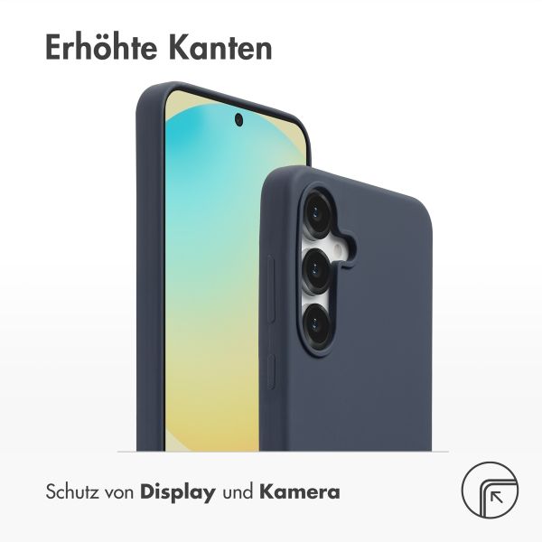Accezz Liquid Silikoncase mit MagSafe Samsung Galaxy S25 FE - Dunkelblau