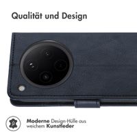 imoshion Luxuriöse Klapphülle Oppo Find X8 - Dunkelblau