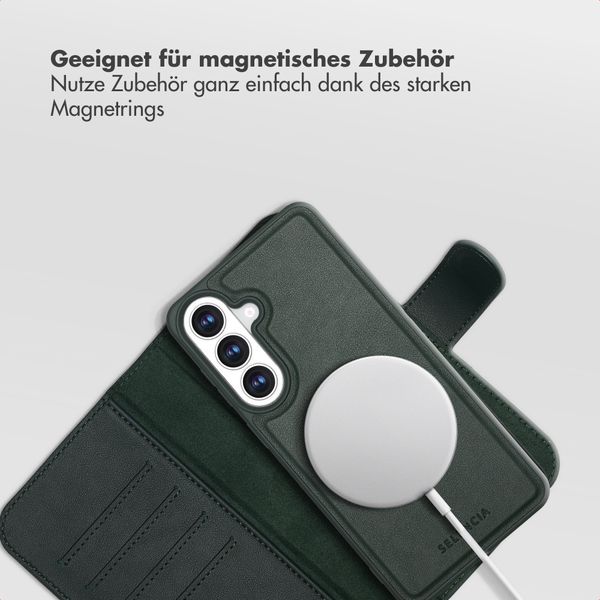 Selencia Olyn Abnehmbare Bookcase mit MagSafe Samsung Galaxy S26 Plus - Grün