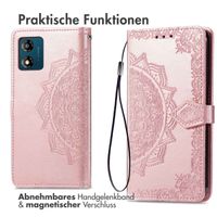 imoshion Mandala Klapphülle für das Motorola Moto E13 - Rose Gold