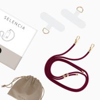 Selencia Universal Handyband mit 2 Haken - verstellbar - Bold Burgundy