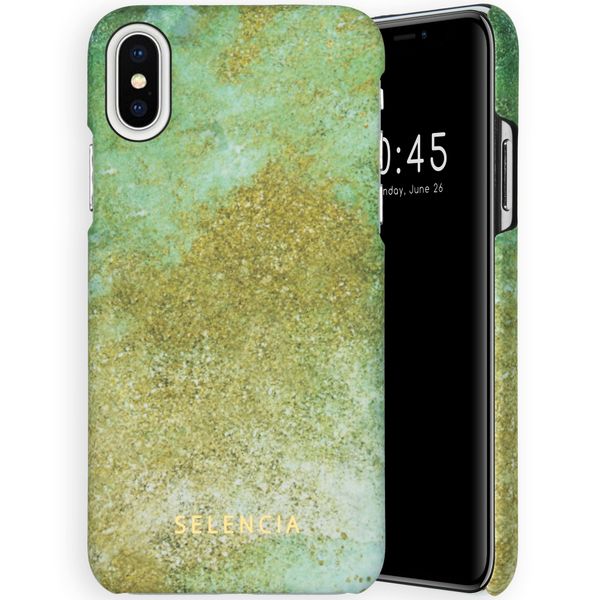 Selencia Maya Fashion Backcover iPhone Xs / X - Green Nature