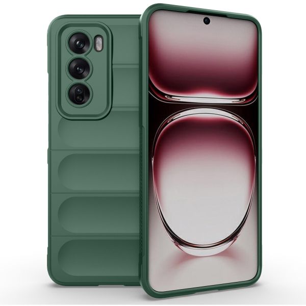 imoshion EasyGrip Back Cover für das Oppo Reno 12 - Dunkelgrün