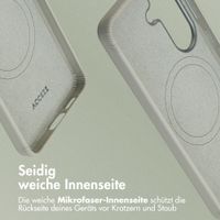 Accezz MagSafe Leather Backcover Samsung Galaxy S26 - Light Grey