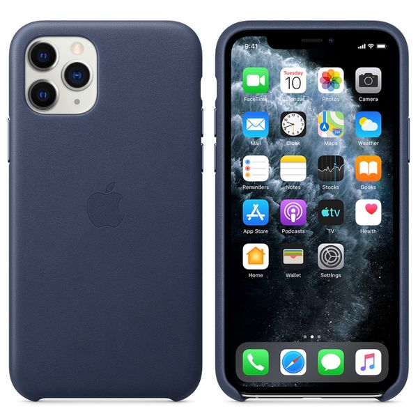 Apple Leder-Case Midnight Blue für das Apple iPhone 11 Pro