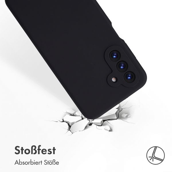 Accezz Liquid Silikoncase Samsung Galaxy A18 (4G) - Schwarz