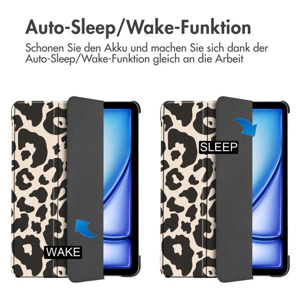 imoshion Design Trifold Klaphülle Apple iPad Air 13 Zoll (2025) M3 / (2024) M2 - Leopard