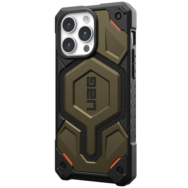 UAG Monarch Pro Backcover für das iPhone 15 Pro Max - Kevlar Element Green