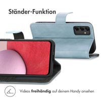 imoshion Luxuriöse Klapphülle Samsung Galaxy A14 (5G/4G) - Hellblau