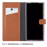 Selencia Echtleder Klapphülle Samsung Galaxy S25 Ultra - Hellbraun