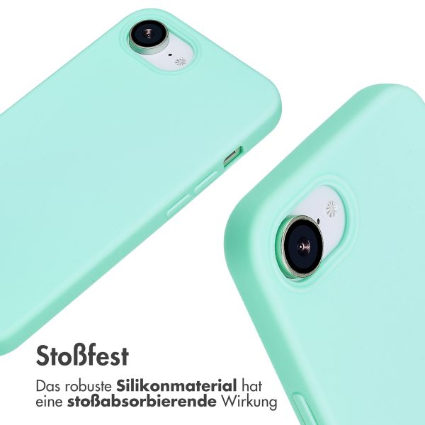 imoshion Silikonhülle mit Band iPhone 16e - Mintgrün