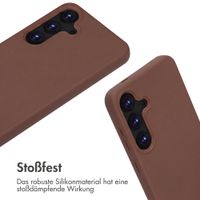 imoshion SilikonHülle mit Band Samsung Galaxy S25 - Braun