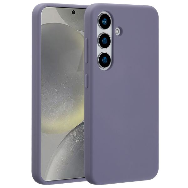 Accezz Liquid Silikoncase mit MagSafe Samsung Galaxy S25 - Lavender Gray