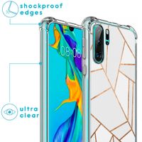 imoshion Design Hülle mit Band für das Huawei P30 Pro - White Graphic