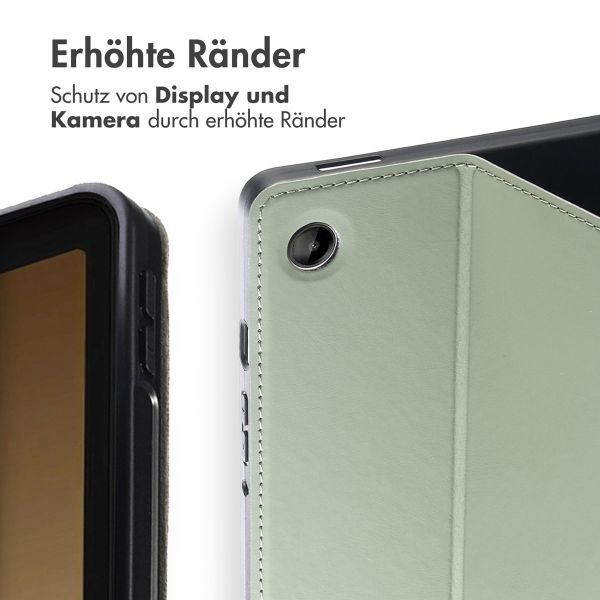 Accezz Classic Klapphülle Samsung Galaxy Tab A9 8.7 Zoll - Grün