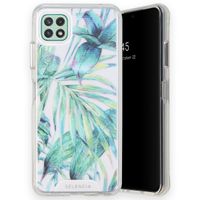 Selencia Zarya Fashion-Backcover mit zuverlässigem Schutz für das Samsung Galaxy A22 (5G) - Jungle Leaves