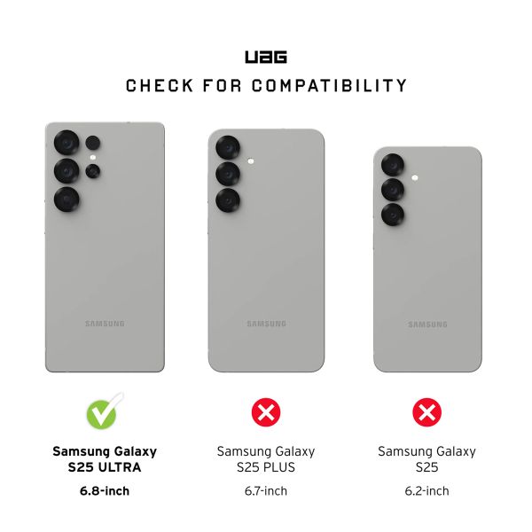 UAG Civilian Backcover MagSafe für das Samsung Galaxy S25 Ultra - Black