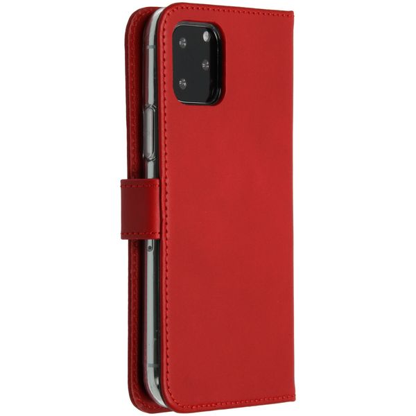 Selencia Echtleder Klapphülle Apple iPhone 11 Pro - Rot