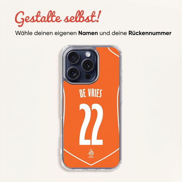 Gestalte dein eigene transparentes Nederlands Elftal Backcover Apple iPhone 16 Pro - Niederländische Nationalmannschaft '04
