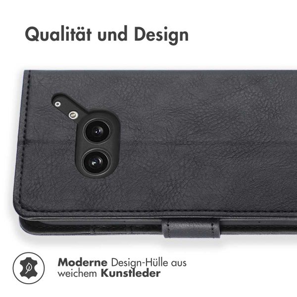 imoshion Luxuriöse Klapphülle für das Nothing Phone (2a) / 2(a) Plus - Schwarz