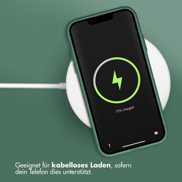 Accezz Liquid Silikoncase Apple iPhone Xr - Dunkelgrün