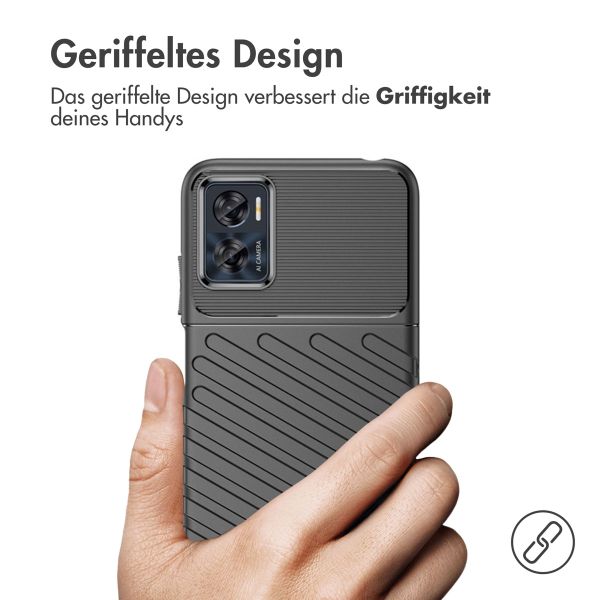 imoshion Thunder Backcover für das Motorola Moto E22 - Schwarz