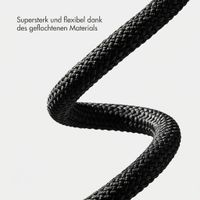 imoshion Wandladegerät - Netzteil - 2x USB-C 40 W + geflochtenes USB-C-zu-USB-C-Kabel 100 W - 1 Meter - Schwarz
