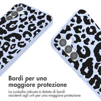 imoshion SilikonHülle design mit Band Samsung Galaxy A15 (5G/4G) - Animal Lila