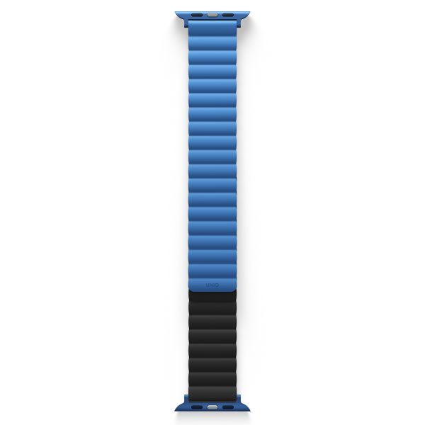 Uniq Revix doppelseitiges Armband für das  Apple Watch Series 1 t/m 11 / SE / Ultra (44/45/46/49 mm) - Caspian (Blue/Black)