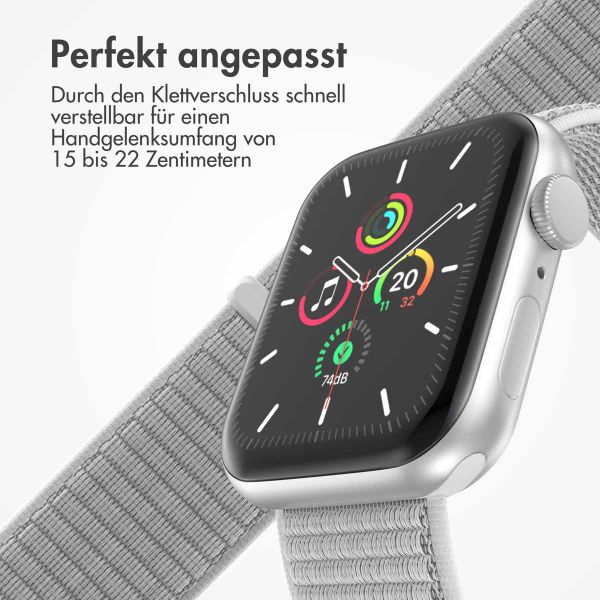 imoshion Nylon-Armband⁺ für die Apple Watch Series 1 bis 10 / SE / Ultra (2) (44/45/46/49 mm) - Seashell