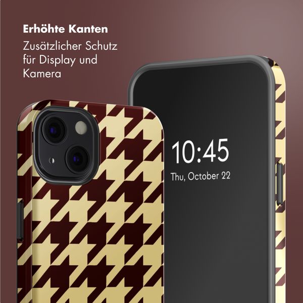 Selencia Vivid Rückabdeckung mit MagSafe Apple iPhone 13 - Pied-de-Poule