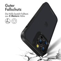 Accezz Rugged Frosted Back Cover für das iPhone 14 Pro Max - Schwarz