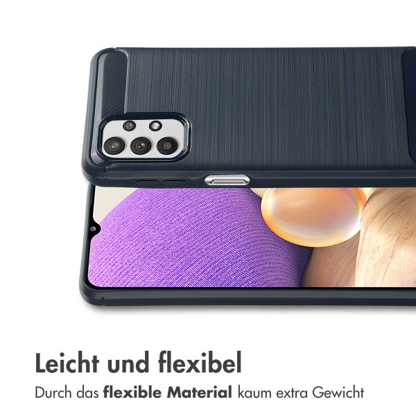 imoshion Brushed Back Cover für das Samsung Galaxy A32 (5G) - Dunkelblau