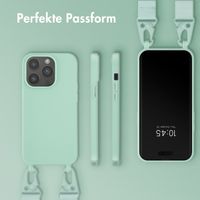 Selencia SilikonHülle mit abnehmbarem Band Apple iPhone 14 Pro - Türkis