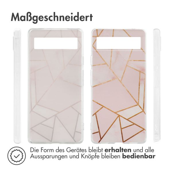 imoshion Design Hülle für das Google Pixel 6a - Pink Graphic