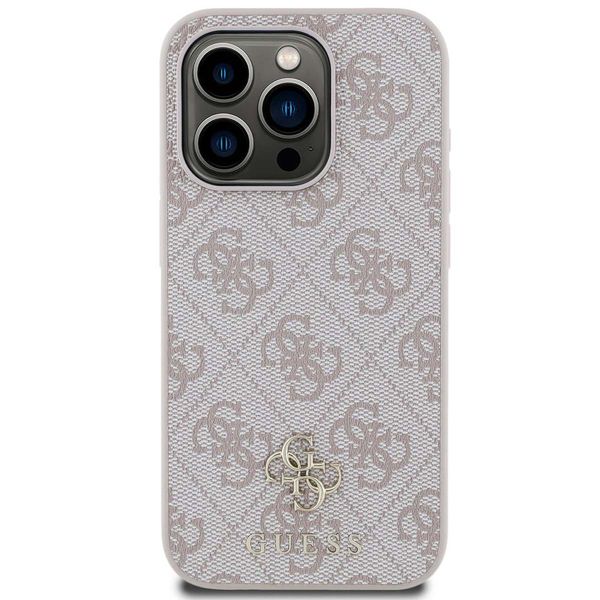 Guess 4G Metal Logo Back Cover MagSafe Apple iPhone 15 Pro Max - Rosa