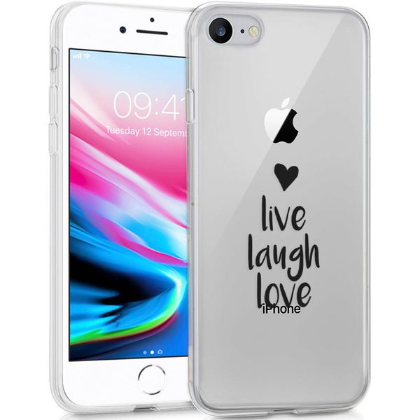 imoshion Design Hülle iPhone SE (2022 / 2020) / 8 / 7 / 6 - Live Laugh Love