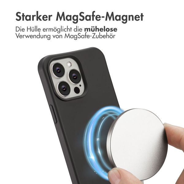 imoshion Color Backcover mit abnehmbarem Handykette und MagSafe Apple iPhone 14 Pro Max - Black Coffee