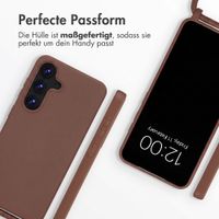 imoshion SilikonHülle mit Band Samsung Galaxy S25 - Braun