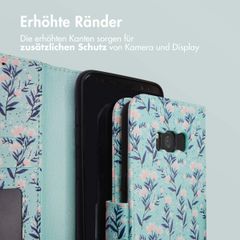 imoshion Design Klapphülle Samsung Galaxy S8 - Blue Flowers