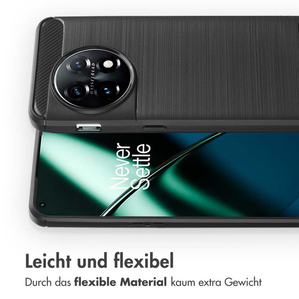 imoshion Brushed Back Cover für das OnePlus 11 - Schwarz