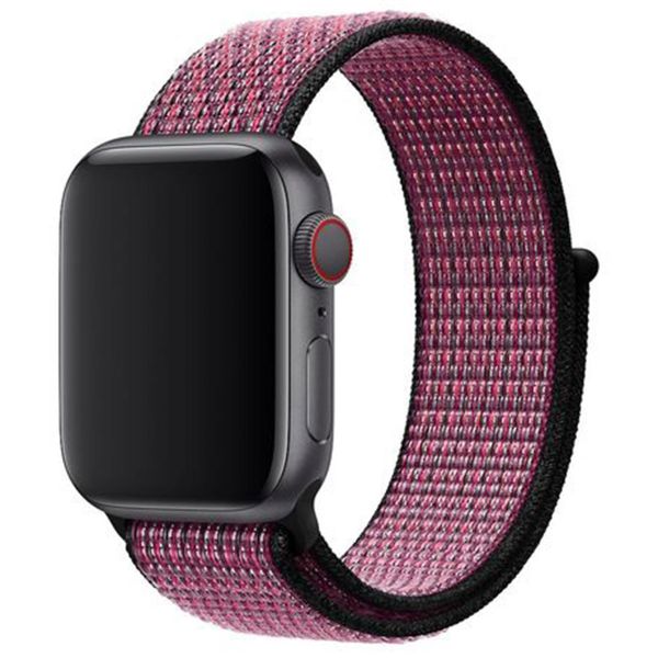 Apple Nike Sport Loop Band für Apple Watch Series 1-9 / SE - 38/40/41 mm / Series 10 - 42 mm - Pink Blast / True Berry