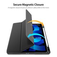Dux Ducis Toby Klapphülle Apple iPad Air 5 (2022) / Air 4 (2020) - Schwarz