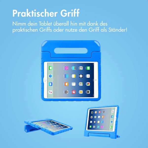 imoshion Kindersichere Schutzhülle mit abnehmbaren Ansteckern Apple iPad 9 (2021) 10.2 Zoll / iPad 8 (2020) 10.2 Zoll / iPad 7 (2019) 10.2 Zoll - Blau