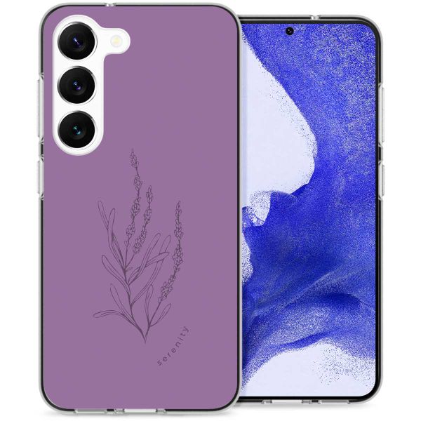 imoshion Design Hülle für das Samsung Galaxy S23 Plus - Floral Purple