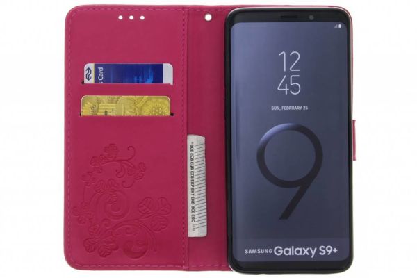 Kleeblumen Klapphülle für das Samsung Galaxy S9 Plus